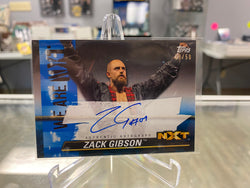 ZACK GIBSON 2021 Topps NXT Autograph BLUE #/50 SP Auto