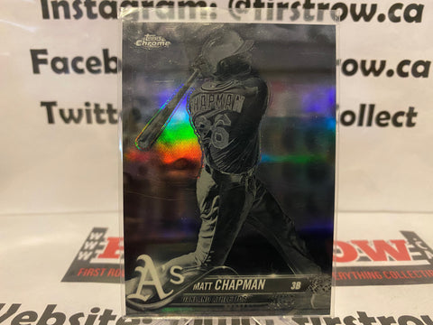2018 Topps Chrome Negative Refractor Matt Chapman #190