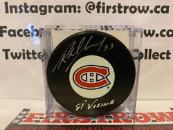Richard Sevigny signed Montreal Canadiens Hockey Puck