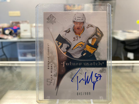 2009-10 SP Authentic /999 Tyler Myers #211 Rookie Auto RC