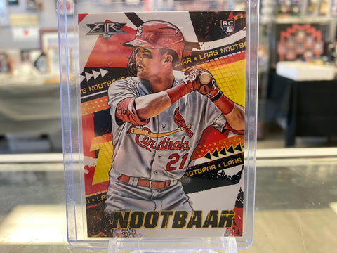 2022 Topps Fire #144 Rookie Card Lars Nootbaar - St. Louis Cardinals