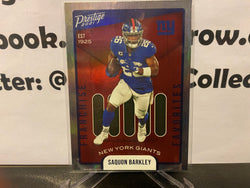 Saquon Barkley 2021 Prestige Football - FRANCHISE FAVORITES Insert #FF-1 Giants