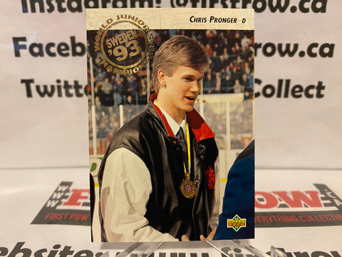1992-93 Upper Deck World Junior Rookie Chris Pronger #591 RC
