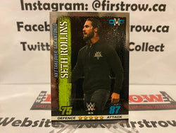 2017 Topps WWE Slam Attax 10th Edition OMG Mirror Foil Seth Rollins #70