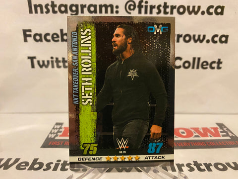 2017 Topps WWE Slam Attax 10th Edition OMG Mirror Foil Seth Rollins #70