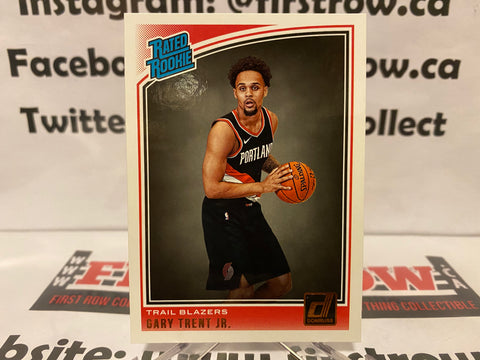 Gary Trent Jr Rated Rookie Card 2017-18 Panini Donruss Basketball #199 Raptors