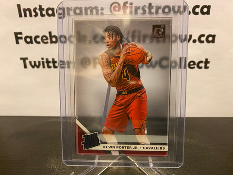 Kevin Porter Jr 2019-20 Panini Clearly Donruss Rated Rookie RC #78