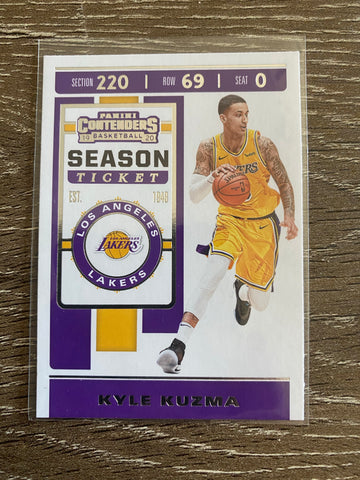 Kyle Kuzma 2019-2020 Panini Contenders #65 Los Angeles Lakers
