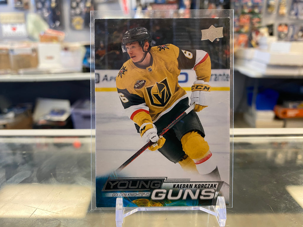 2022-23 Upper Deck Series 1 Young Guns YG Rookie RC #218 Kaedan Korcza ...