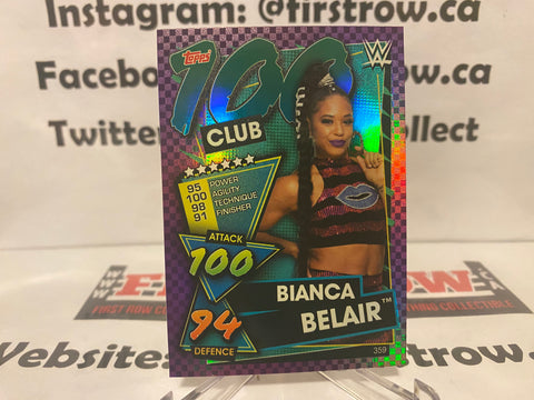 2021 Topps WWE Slam Attax 100 Club Bianca Belair #359