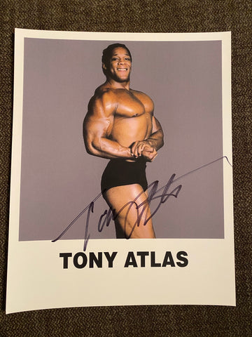 Tony Atlas Autographed 8x10 Wrestling Photo