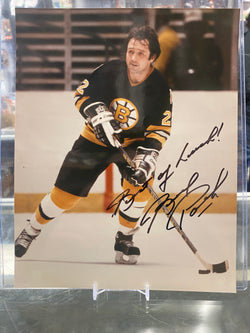 Brad Park signed Boston Bruins 8x10 Hockey Photo