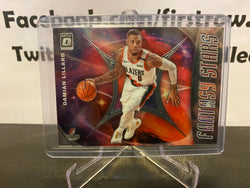 Damian Lillard 2019-20 Panini Donruss Optic Basketball Fantasy Stars Insert #9