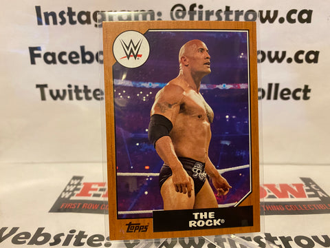 2017 Topps Heritage WWE Bronze The Rock #9