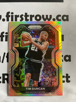 TIM DUNCAN 2020-21 Panini Prizm NBA Basketball Card SILVER Parallel #30 - First Row Collectibles