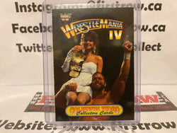 RARE Vintage 1993 WWF Coliseum Video Wrestlemania IV Card Macho Man Randy SAVAGE & Elizabeth