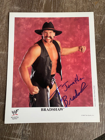 Bradshaw signed WWE 8x10 Promo Photo WWF