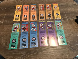 Winnipeg Jets 1995-96 Readers Club Bookmark Set of 12 - First Row Collectibles