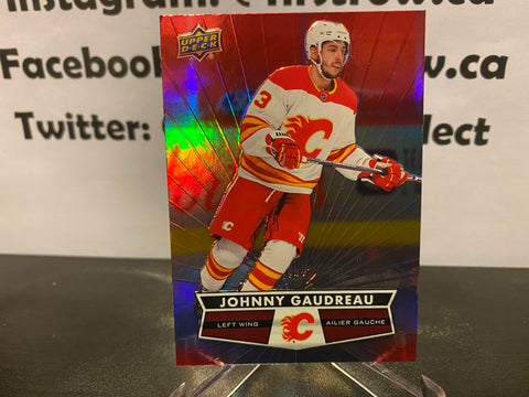Johnny Gaudreau 2021-22 Upper Deck Tim Hortons Hockey Card #95