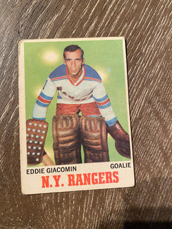 Eddie Giacomin 1970-71 O-Pee-Chee #68 Low Grade