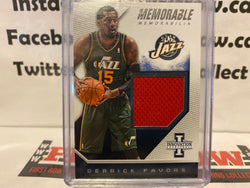 2013-14 Panini Innovation Memorable Memorabilia /99 Derrick Favors #37