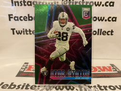2020 Panini Donruss Elite Football Star Status Josh Jacobs Raiders Green #12!