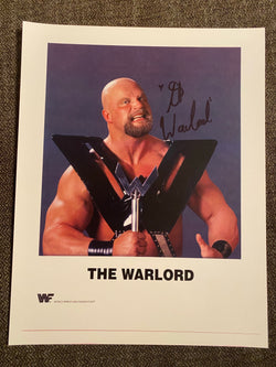 The Warlord Autographed 8x10 Wrestling Photo - First Row Collectibles