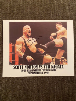 Scott Norton Autographed 8x10 Wrestling Photo - First Row Collectibles