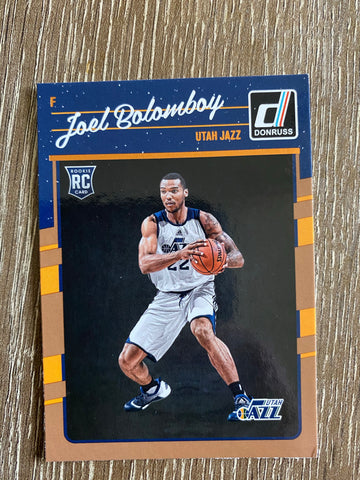 Joel Bolomboy 2016-17 Donruss Basketball Rookie Card #191