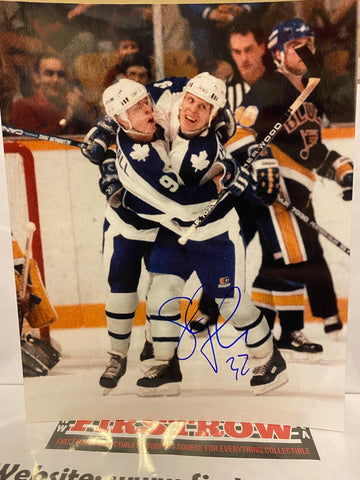 Steve Thomas signed Toronto Maple Leafs 8x10 Photo