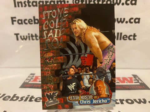 2001 Fleer WWF Wrestlemania Stone Cold Said So! Chris Jericho #5SC