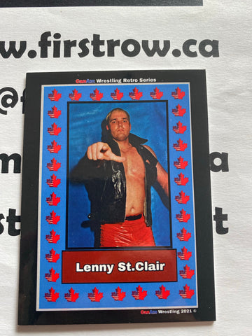 Lenny St. Clair aka Dr. Luther 2021 CanAm Wrestling Retro Series Card - First Row Collectibles