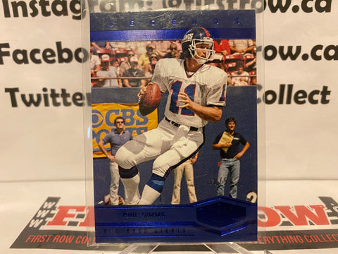2017 Panini Plates & Patches Legends Blue /50 Phil Simms #160
