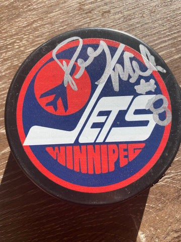 Perry Miller signed Winnipeg Jets Hockey Puck