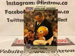 1990 Pro Set Super Bowl XXV Silver Anniversary Vince Lombardi #28