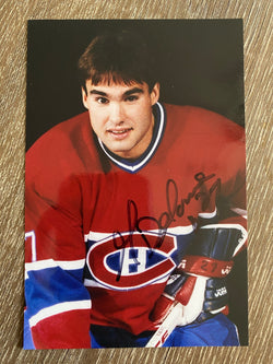 Gilbert Delorme Autograph Montreal Canadiens 4x6 Photo - First Row Collectibles