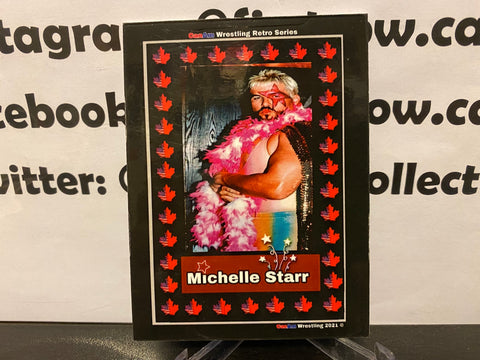 Michelle Starr 2021 CanAm Wrestling Retro Series Card