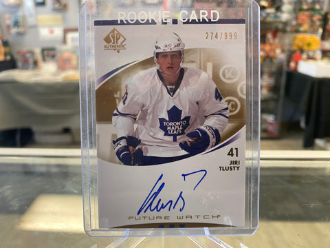 2007-08 SP Authentic #247 Jiri TLUSTY Future Watch  RC -  Toronto Maple Leafs