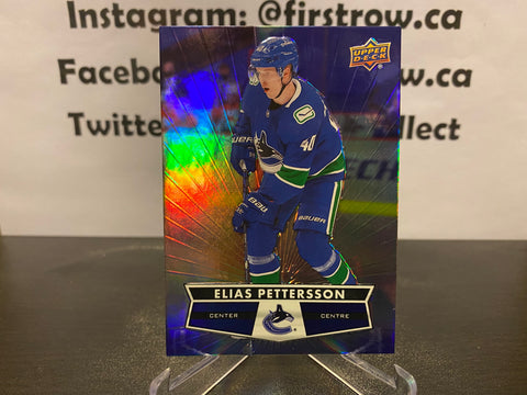 Elias Pettersson 2021-22 Upper Deck Tim Hortons Hockey Card #113