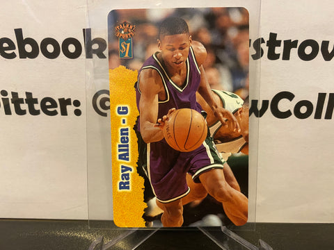 Ray Allen 1997 Score Board Talkn' Sports $1 Phone Cards #34