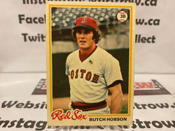 1978 O-Pee-Chee Butch Hobson Baseball Card #187 Boston Red Sox