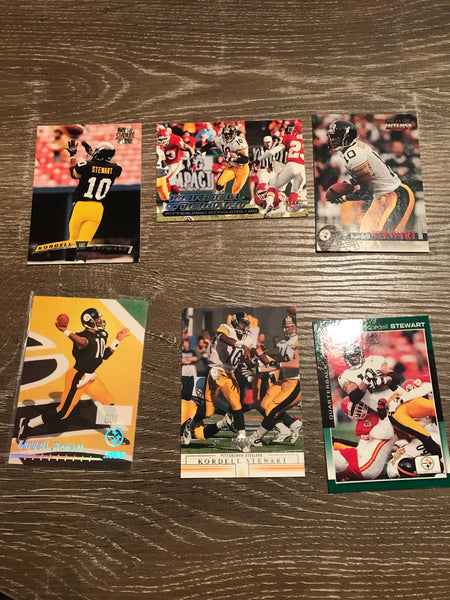 Kordell Stewart Pittsburgh Steelers 6 Card Lot
