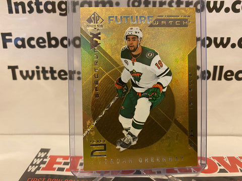 2018-19 SP Authentic Spectrum FX Bounty Gold /50 Jordan Greenway #S-79 Rookie RC