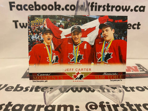 Jeff Carter 2021-22 Upper Deck Tim Hortons Team Canada Canvas CM-3