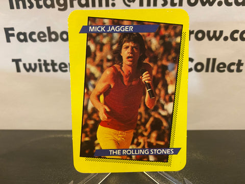 Mick Jagger 1985 AGI Rock Star Concert Cards #47