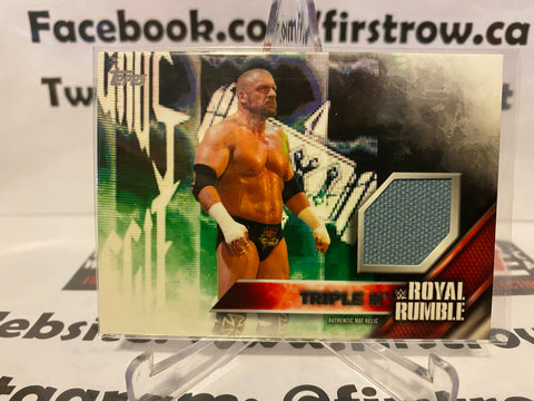 2016 Topps WWE Then Now Forever Royal Rumble Mat Relic /399 Triple H #TRIP