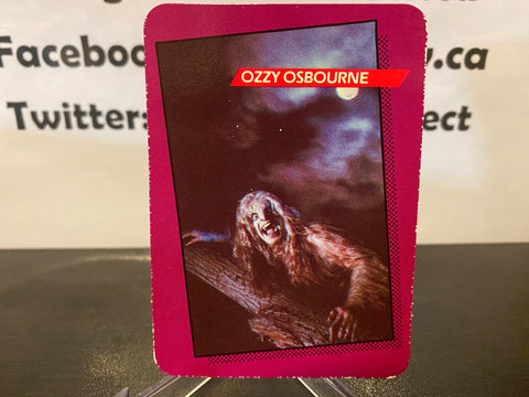 Ozzy Osbourne 1985 AGI Rock Star Concert Cards #100