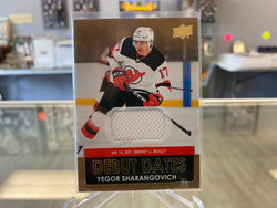2021-22 Upper Deck Debut Dates Gold Jersey #DD-21 Yegor Sharangovich