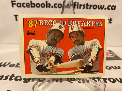1988 Topps '87 Record Breakers (No Switch Hitter Error) Eddie Murray #4 Orioles