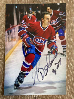 Gilbert Delorme Autograph Montreal Canadiens 4x6 Photo - First Row Collectibles